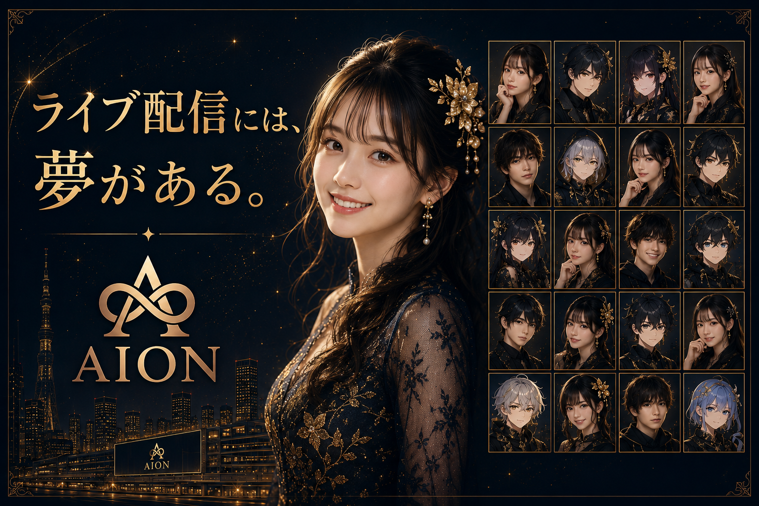 AION 駅広告 掲載イメージ